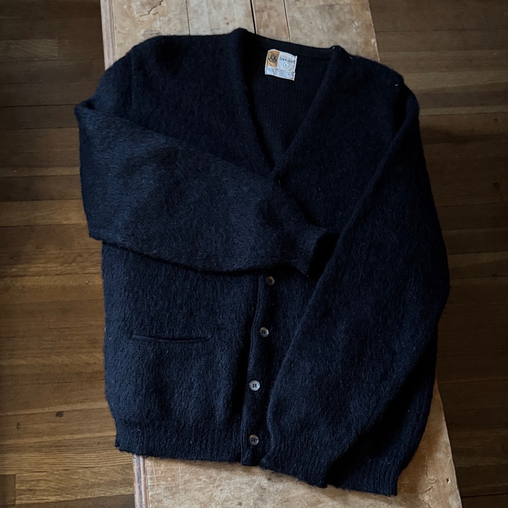 Vintage Black Cardigan Sweater